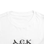 AEK FC Toddler Tee — Yellow Black Double-Headed Eagle Kids Soccer Shirt