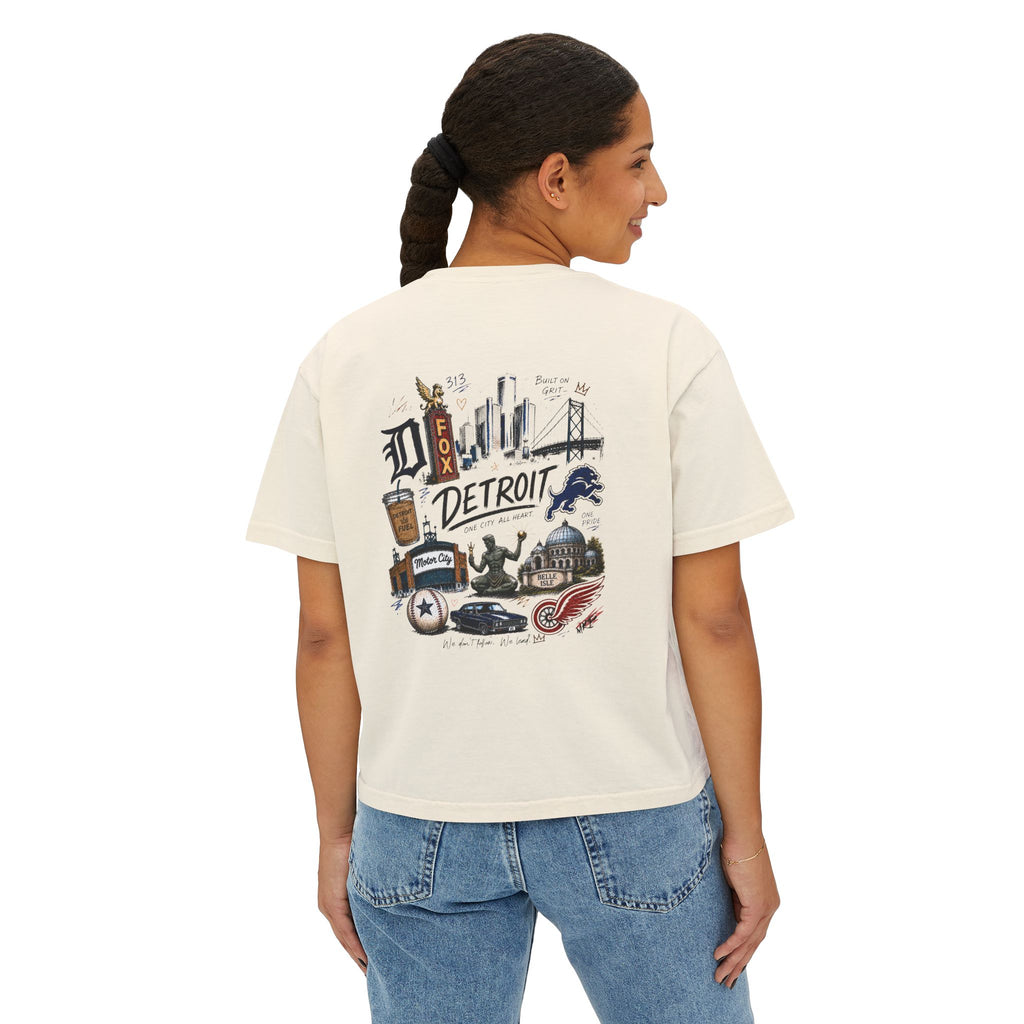 Built on Grit Detroit Women's Boxy Tee