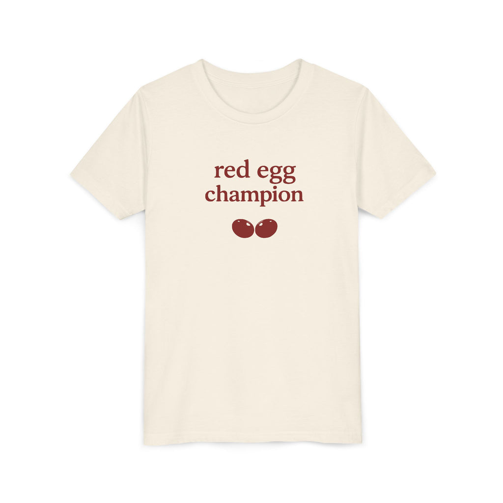 Youth Tee - "Red Egg Champion" Easter Kids Shirt