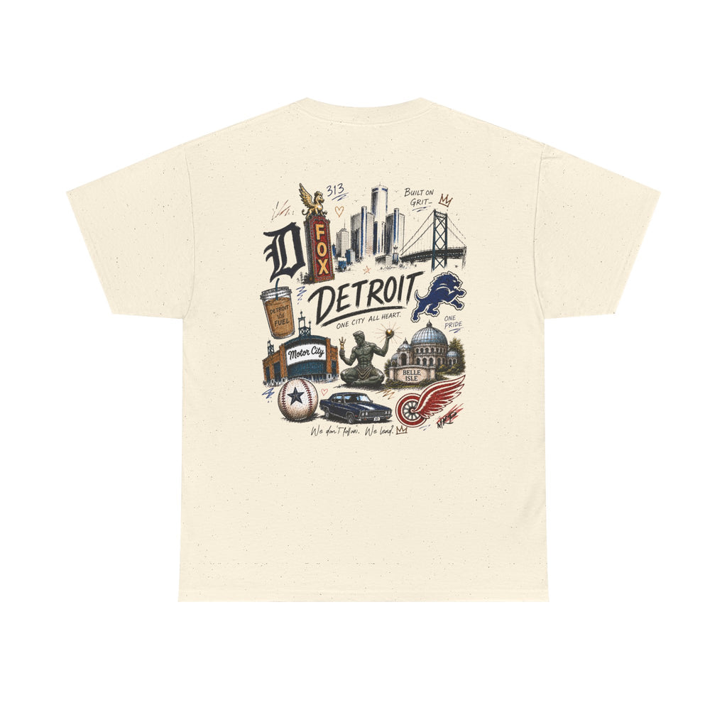 Built on Grit Detroit Unisex Heavy Cotton Tee