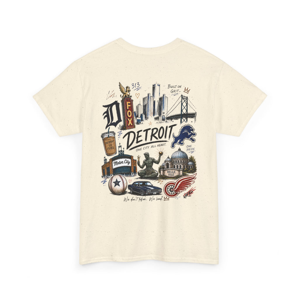 Built on Grit Detroit Unisex Heavy Cotton Tee