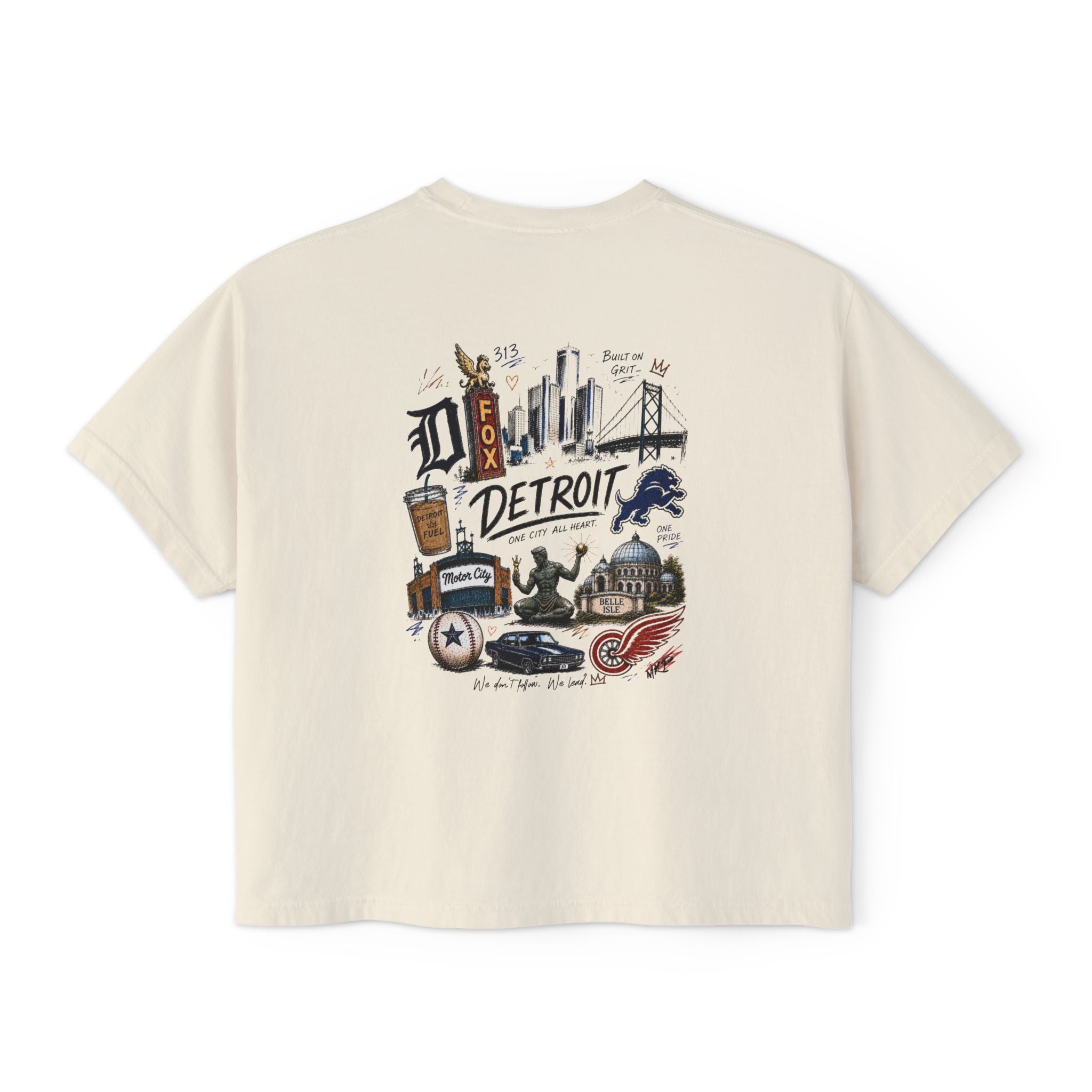 Built on Grit Detroit Women's Boxy Tee