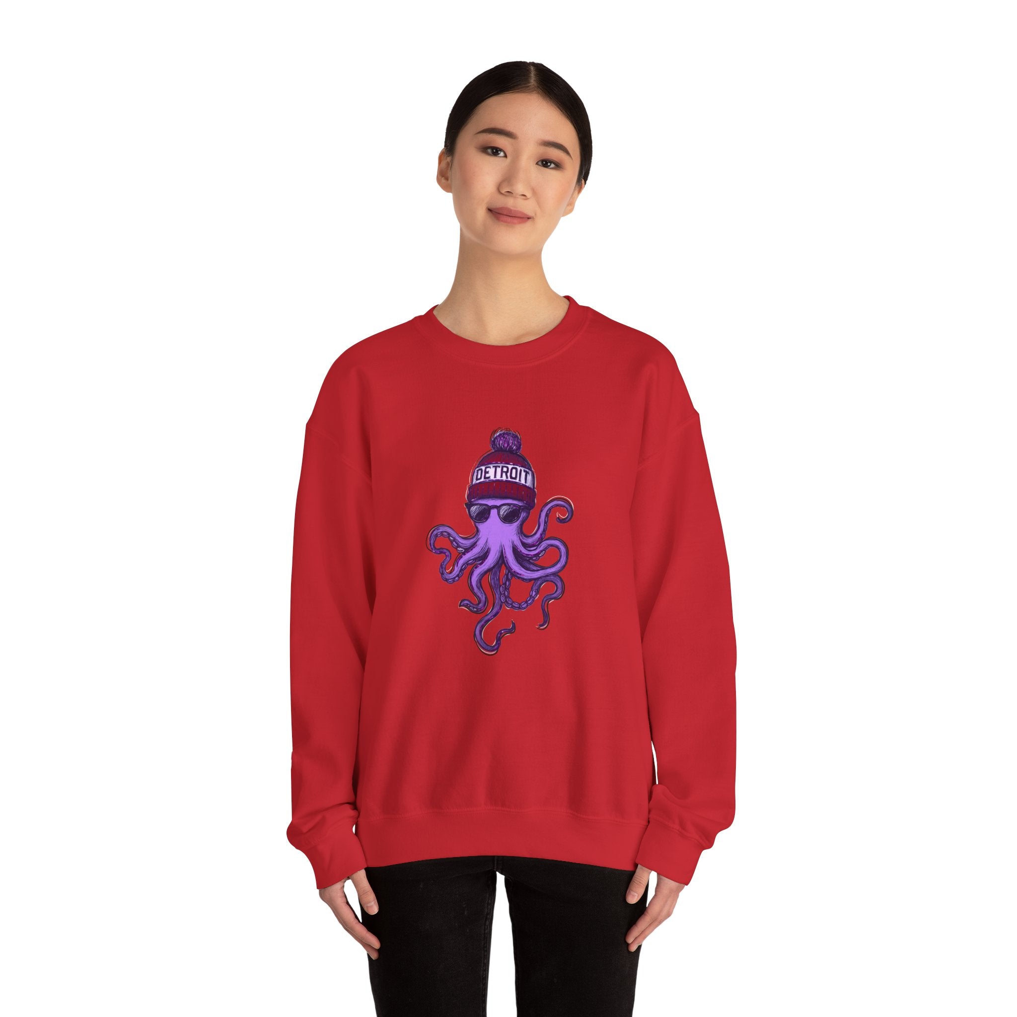 Detroit Hockey Octopus Crewneck