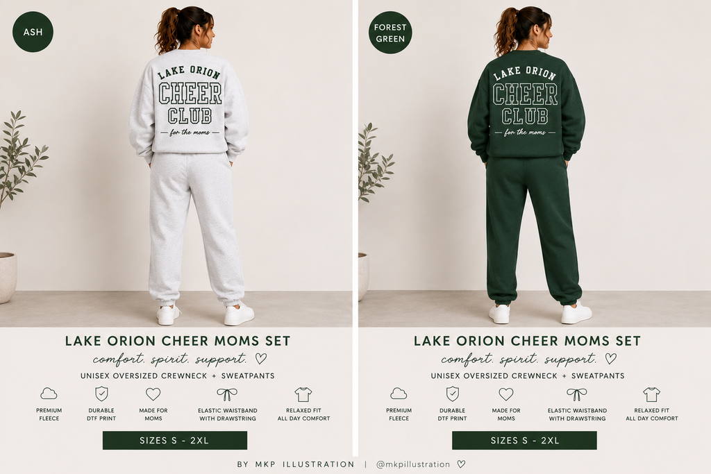 Lake Orion Cheer Club Sweat Set | Cheer Moms Bundle