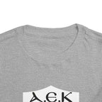 AEK FC Toddler Tee — Yellow Black Double-Headed Eagle Kids Soccer Shirt
