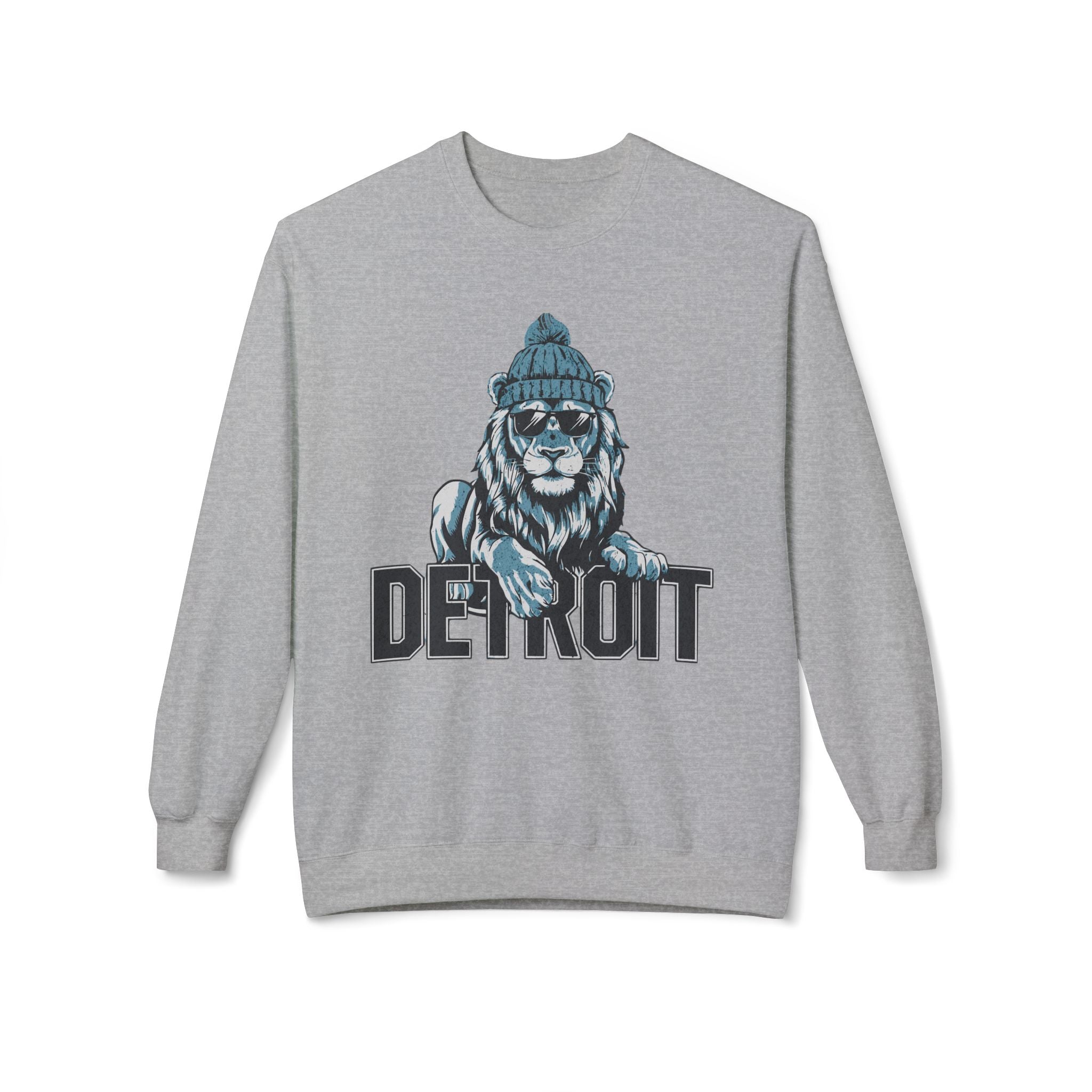 Detroit Lion Graphic Crewneck Sweatshirt