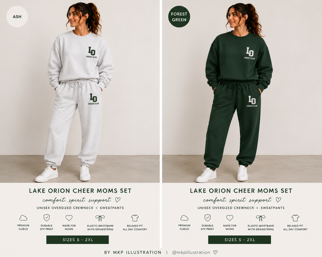 Lake Orion Cheer Club Sweat Set | Cheer Moms Bundle