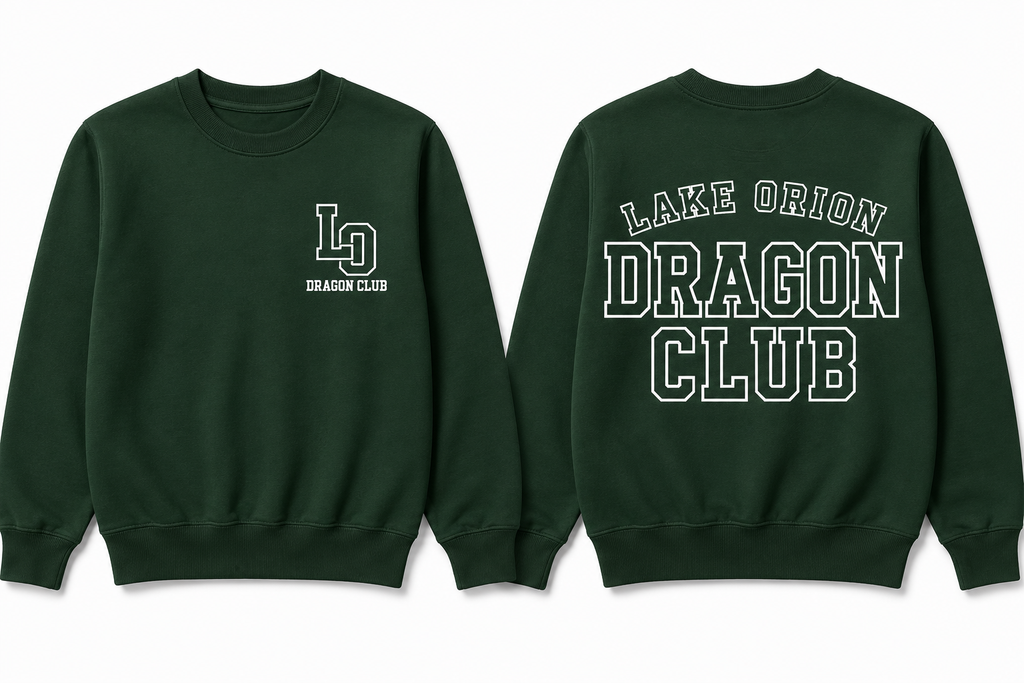 Lake Orion Dragon Club Youth Crewneck