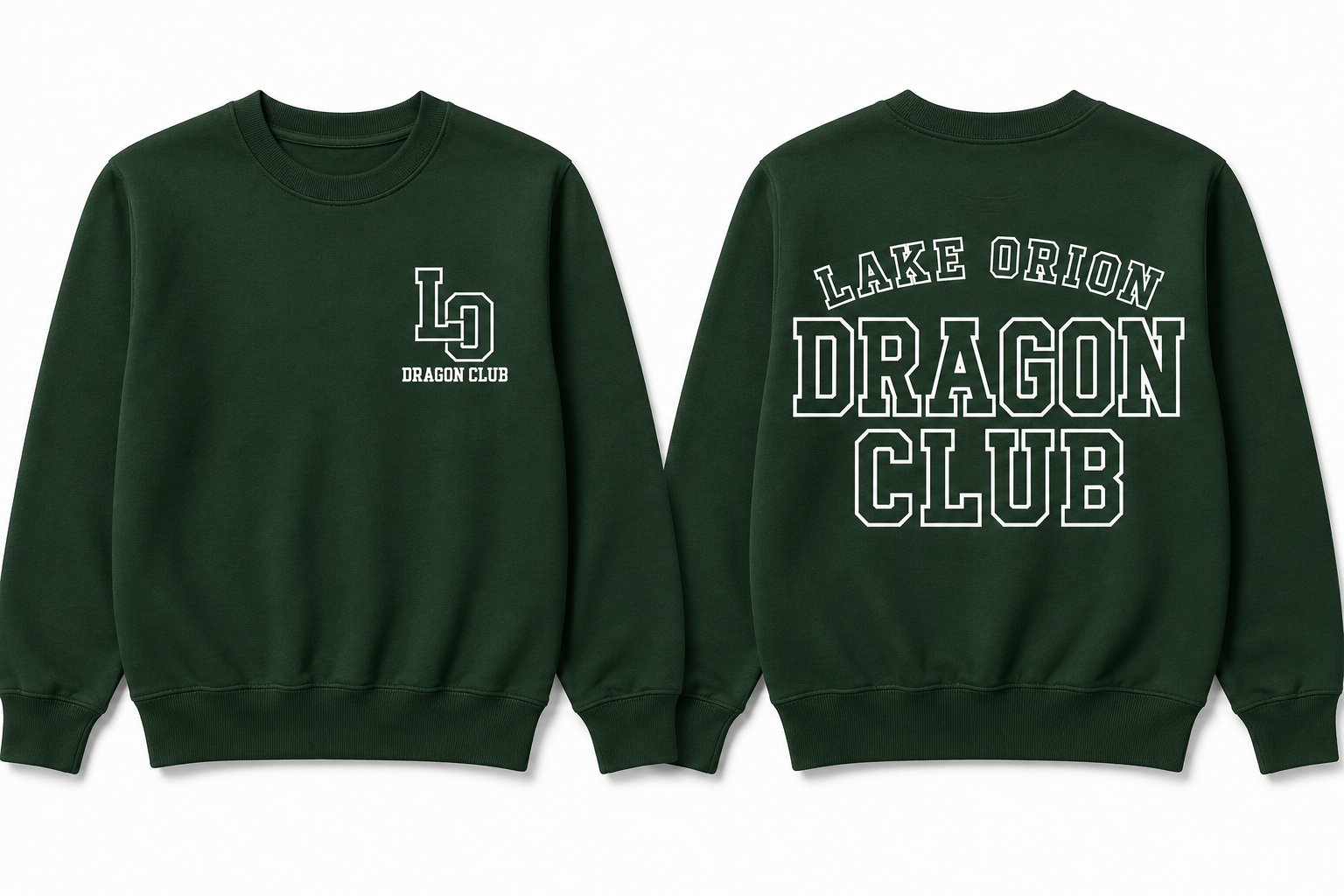 Lake Orion Dragon Club Youth Crewneck
