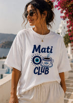 Mati Club T-Shirt | Greek Evil Eye Graphic Tee 🧿☕️