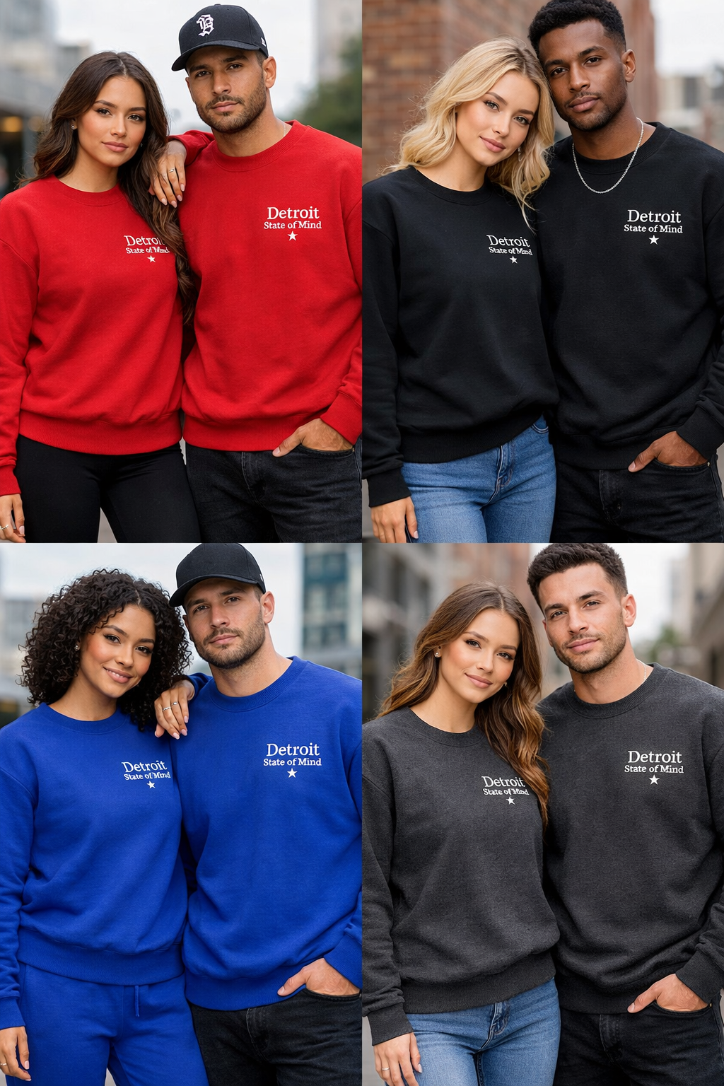 Detroit State of Mind Embroidered Sweatshirt