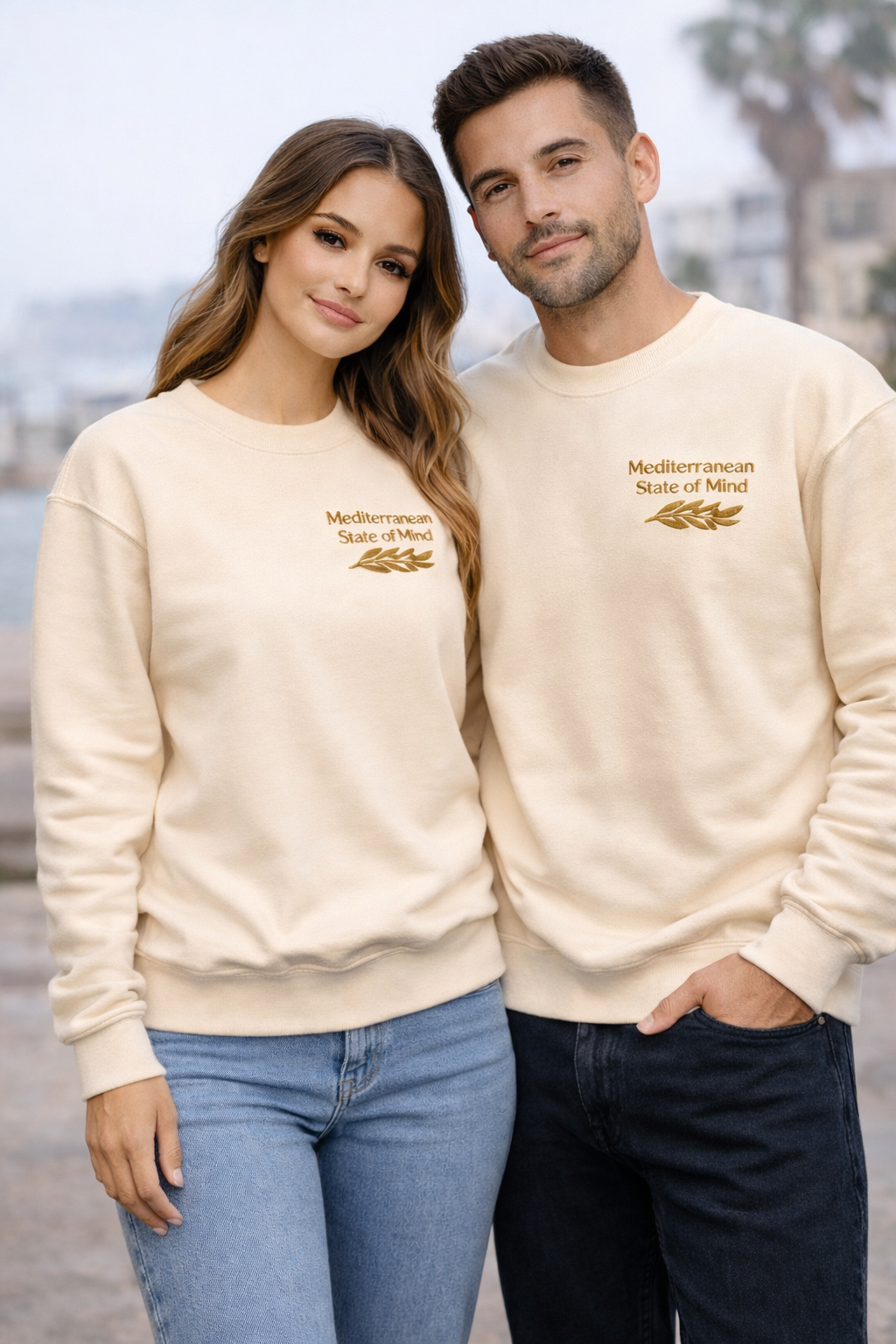 Mediterranean State of Mind - Embroidered Sweatshirt