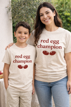 Youth Tee - "Red Egg Champion" Easter Kids Shirt