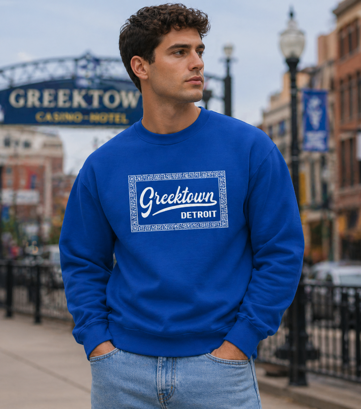 Classic Greektown Detroit Unisex Sweatshirt