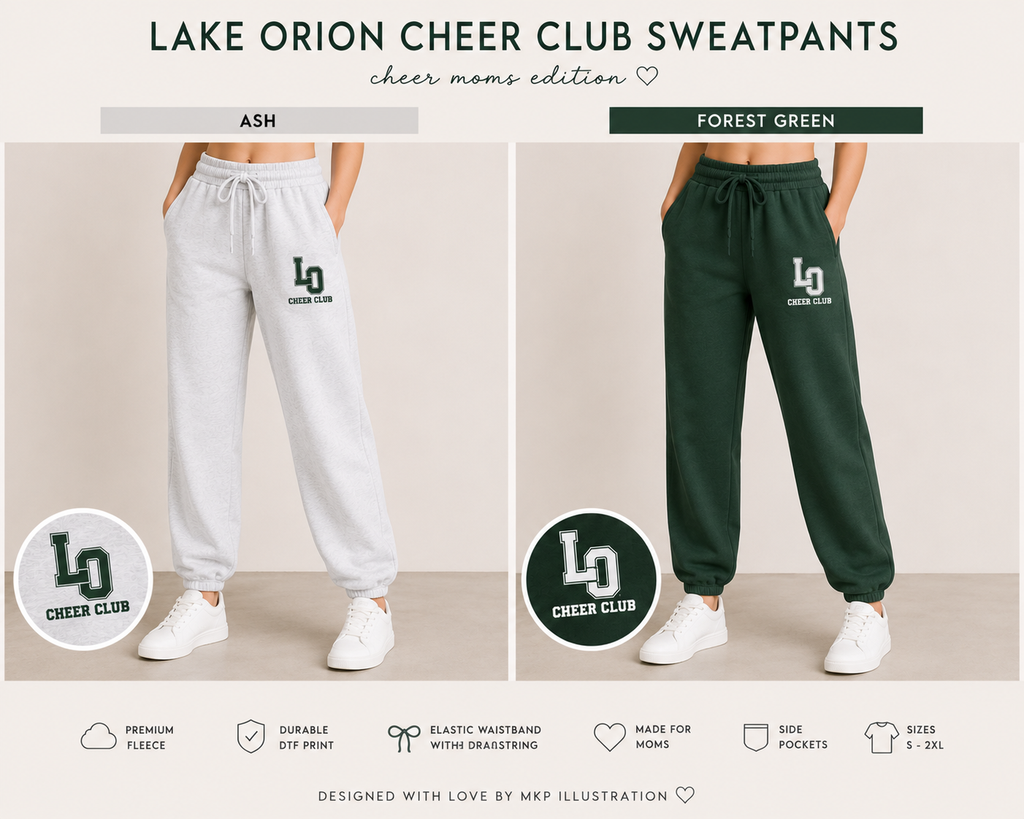Lake Orion Cheer Club Sweatpants | Cheer Moms Edition Sweatpants