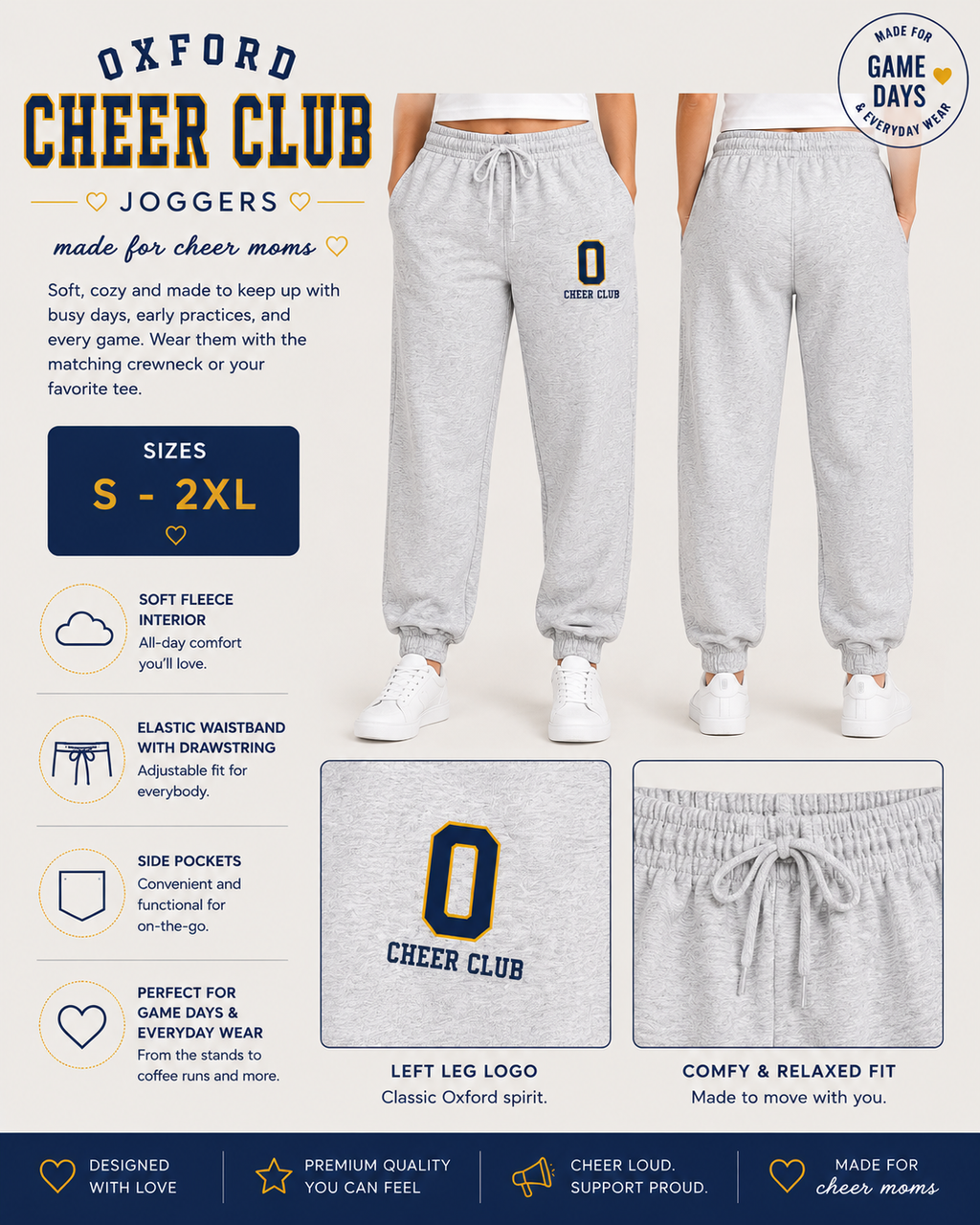 Oxford Cheer Club Joggers